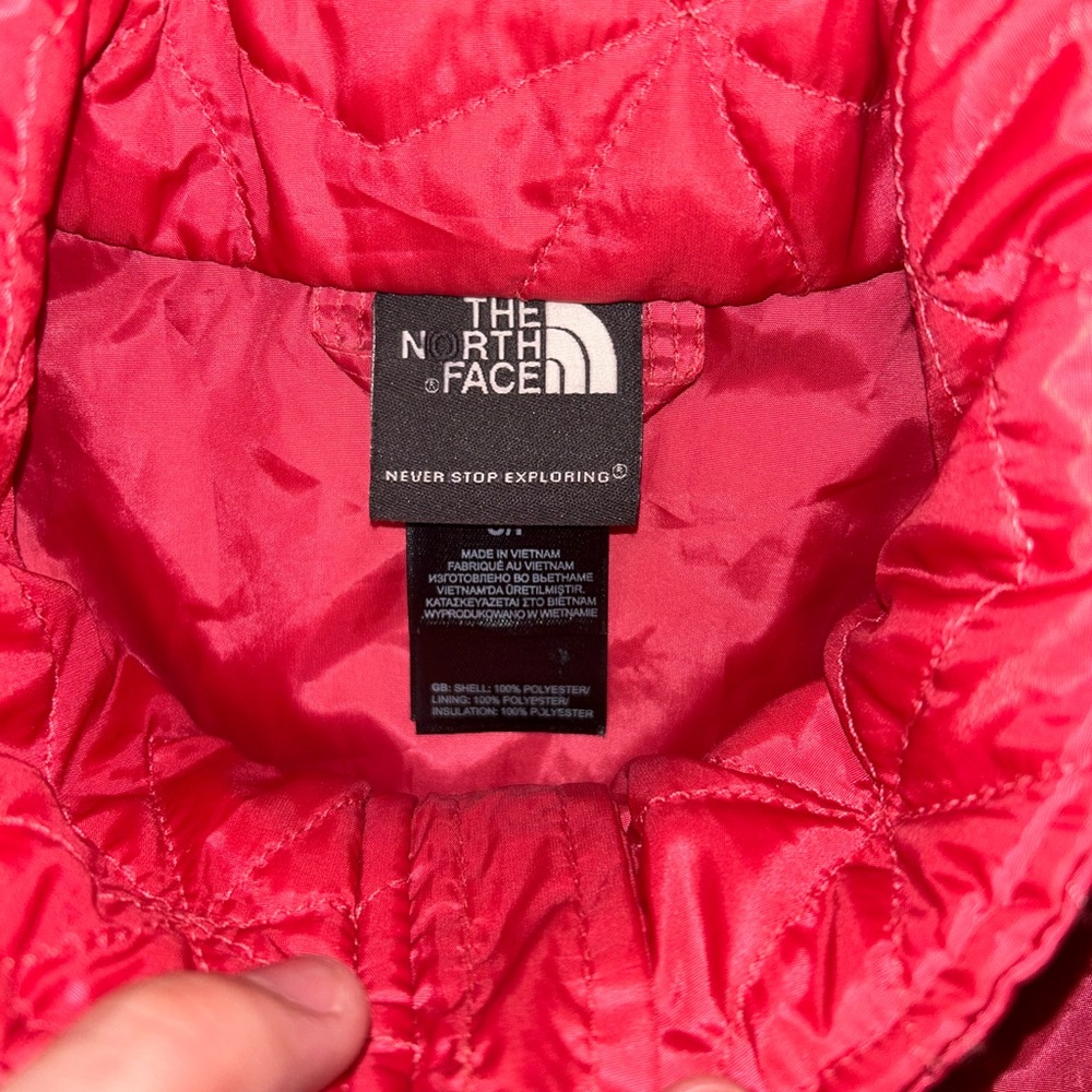 North face vest pink